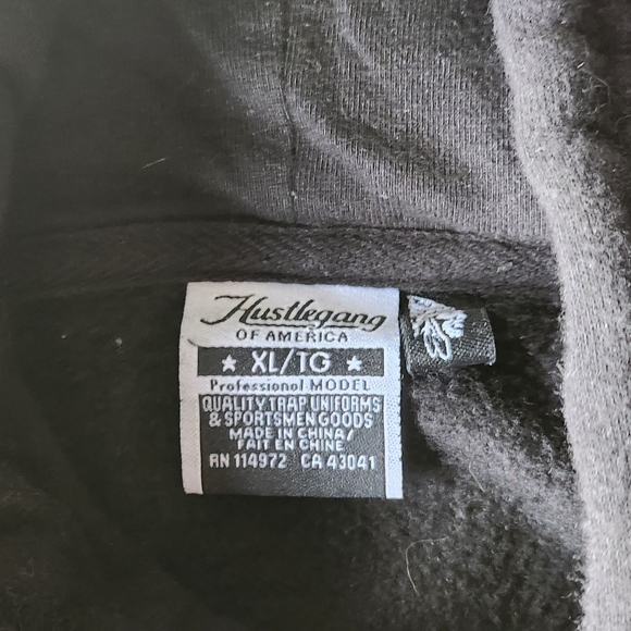 XL Black Hustlegang "God Bless The Streets" Pullover Hoodie - Picture 2 of 2